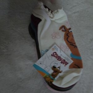 Cream and Orange Ankle Socks Hosiery Accessories